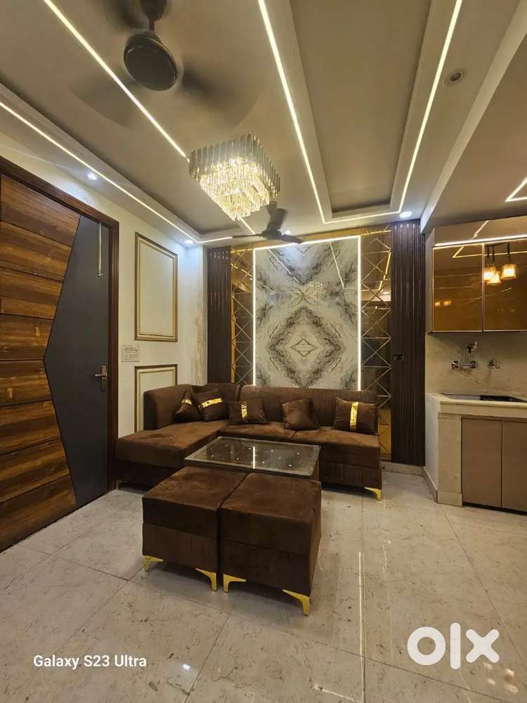 2bhk new builder floor with bike parking lift