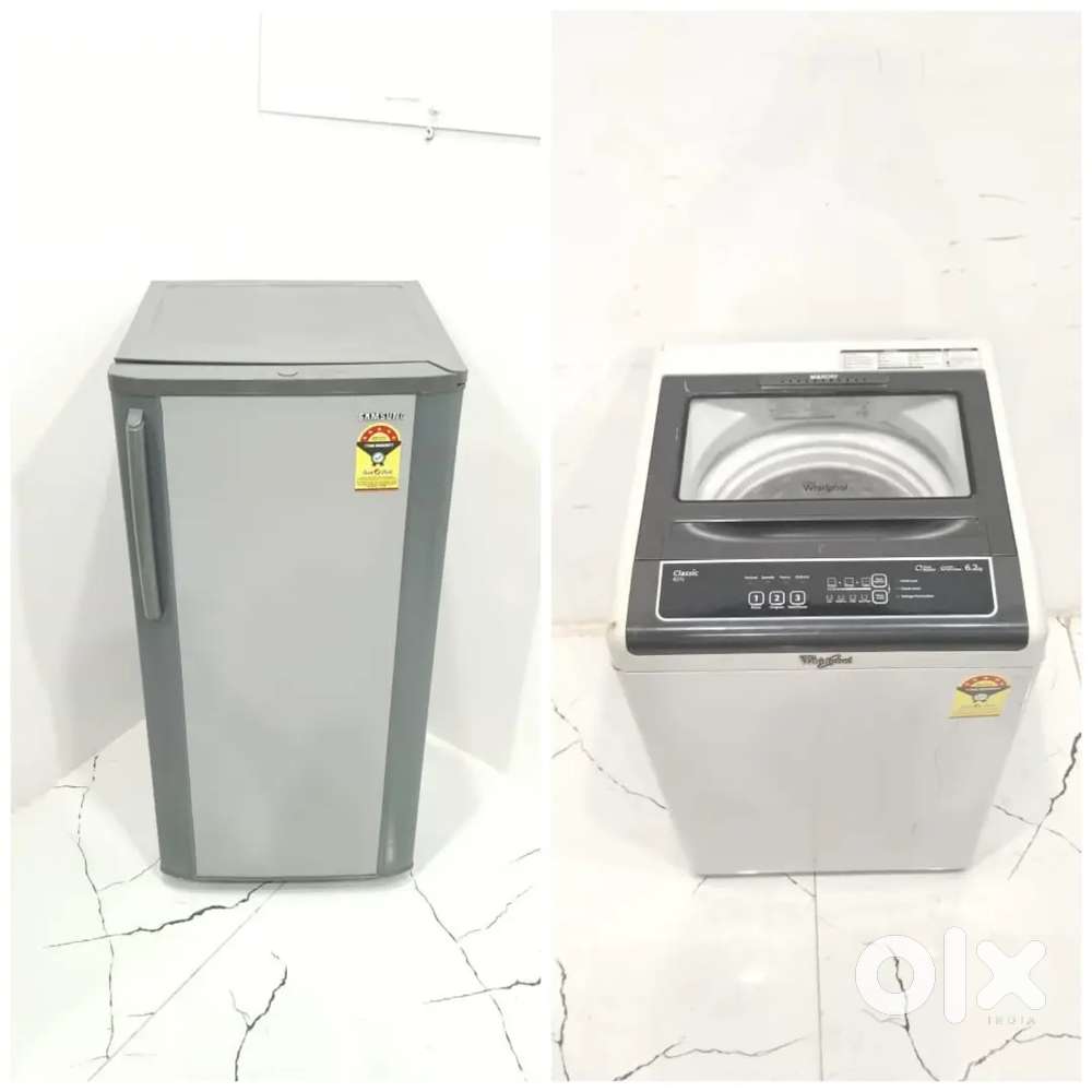 Samsung 5star rating single door refrigerator and whirlpool top load