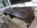New startup company office cubicles work station reception table