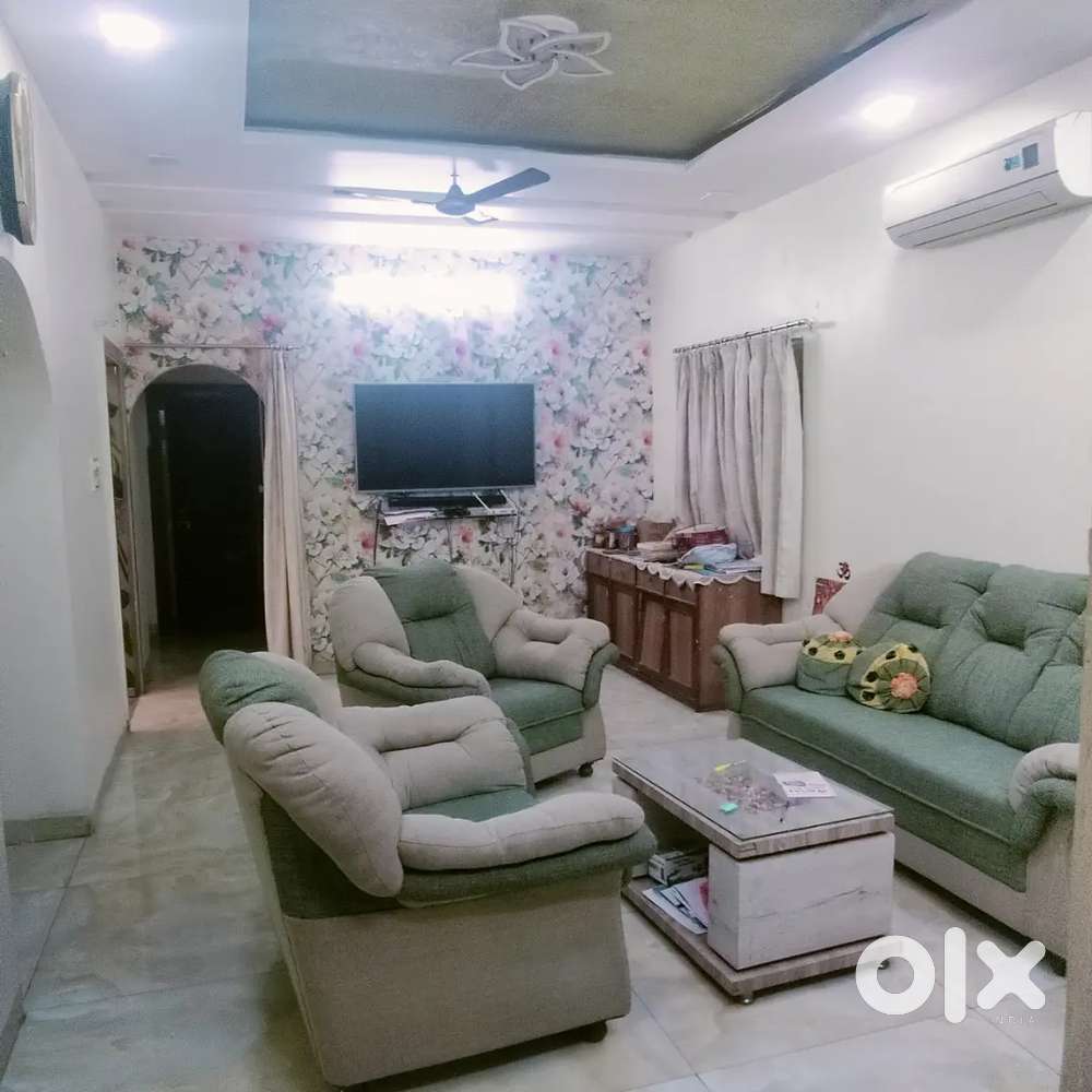 furnished 3bhk ground floor on rent for family or company guest