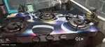 Gas stove three burners