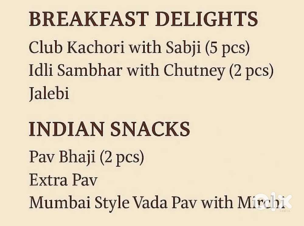 Knows to make Kachori and samosa