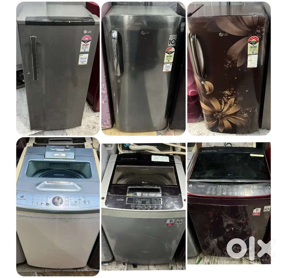 FULLY AUTOMATIC WASHING MACHINE AND REFRIGERATOR ON RENT & SELL