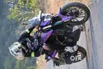 Purple wrap , hazard light , fog light Dominar 2023 model bs6