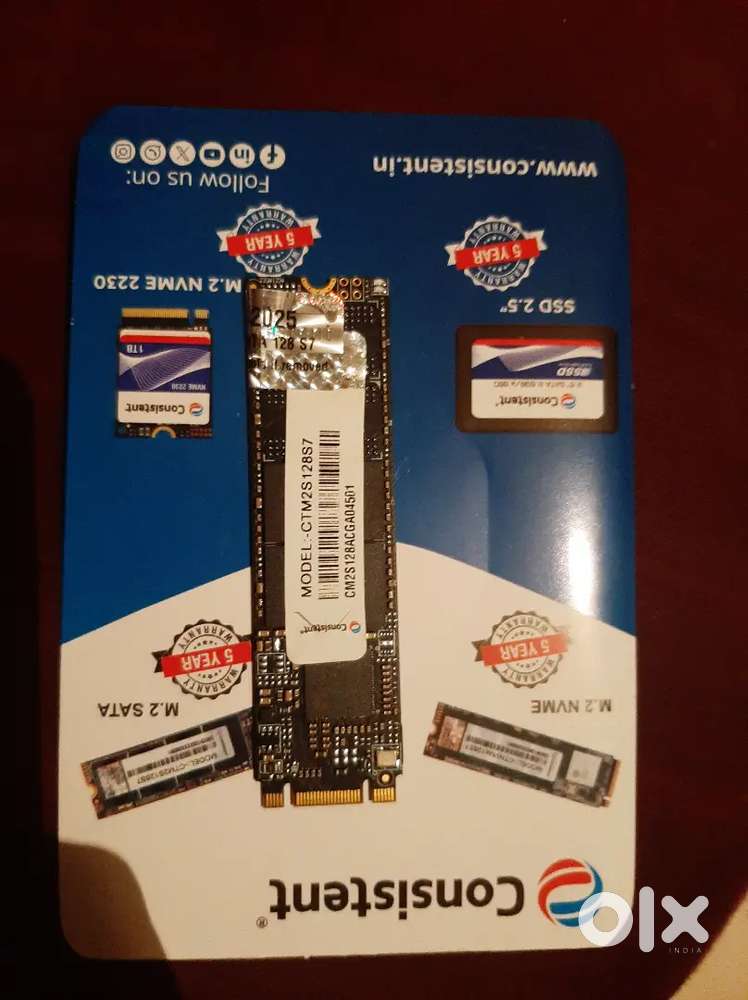 Consistent M.2 sata ssd 128gb