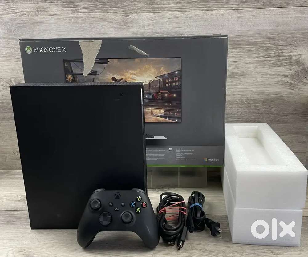 Xbox One X 1TB Microsoft Game Console w/ Controller & Cables & Box