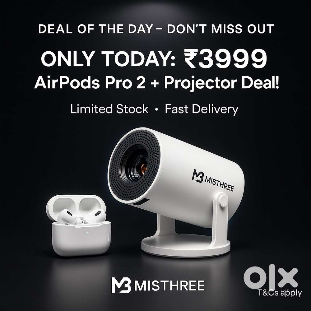 Combo Offer: Mini Projector + MPods  Premium Quality  ₹3999