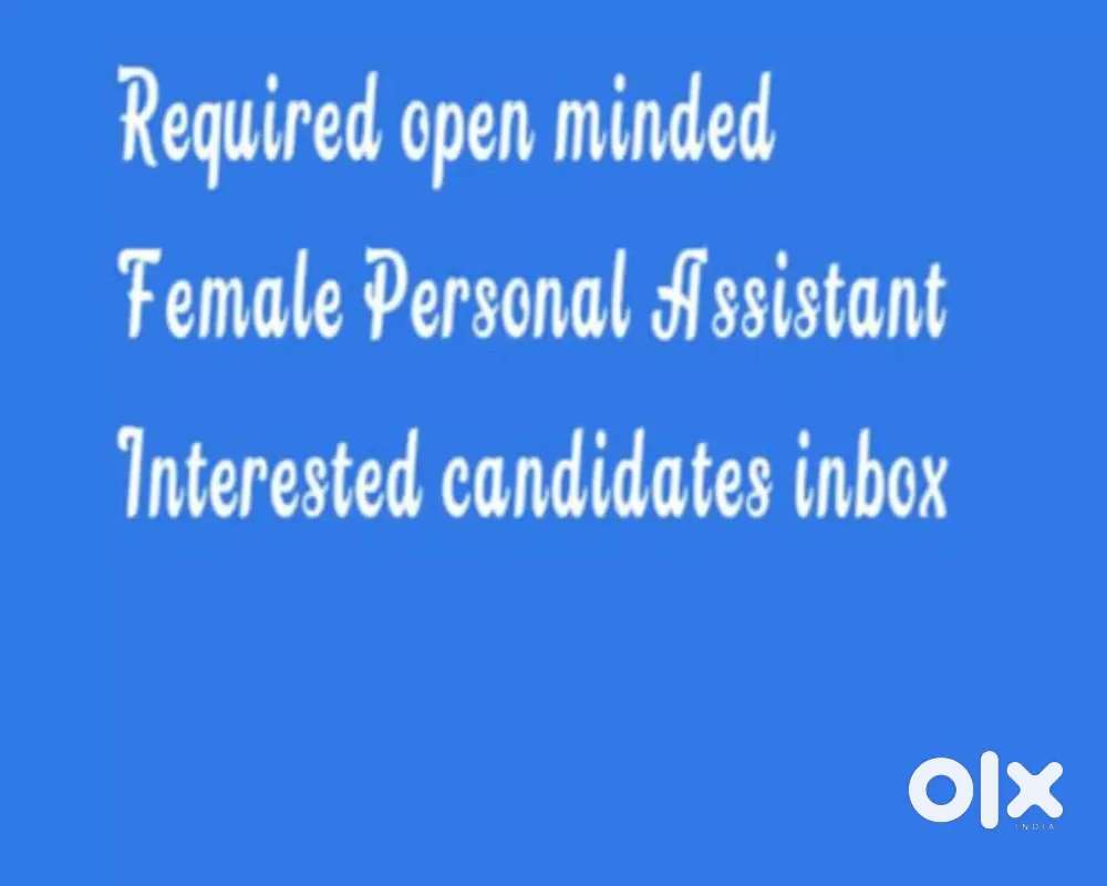 Urgent hiring Female personal secretary