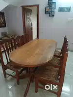 Antique design Teak Wood 6 seater Dining Table