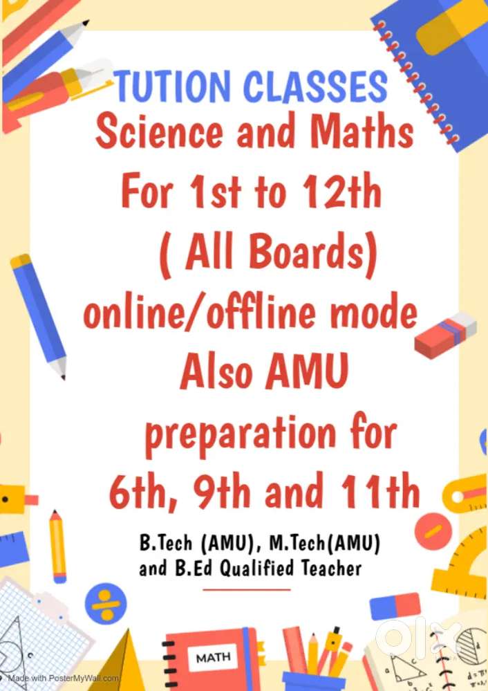 Online tuitions for Maths,  Science, Computer Science, English