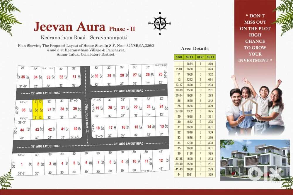KEERANATHAM NEAR BY PREMIUM DTCP APPROVED PLOTS AND VILLAS FOR SALE