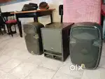 Studio master 12  active woofer & 2 protonaudio 12powered speakers