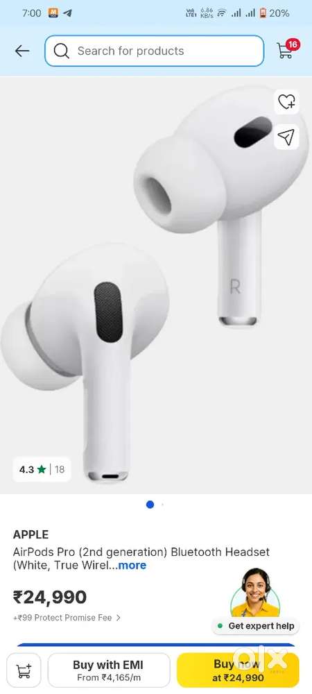 Apple 2nd generation, 3month use buds