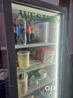 Single door capacity commercial fridge refrigerator with LED for cafes