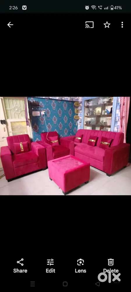 5seater sofa with center table