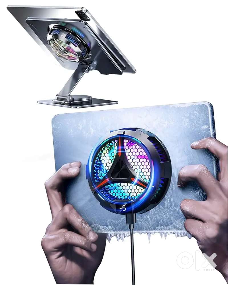 Tablet gaming cooler with RGB light