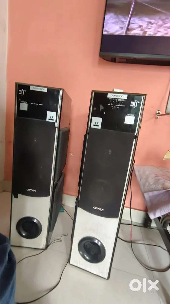 Title: Cemex BT DJ Jr Tower Speakers - Powerful Bass & Clear Sound