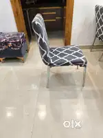 3 Steel dining chair for sale
