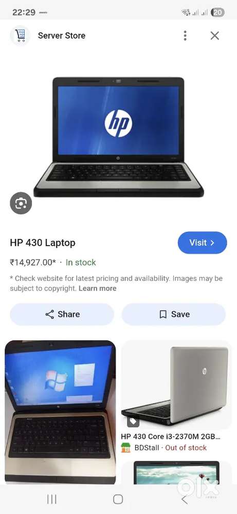 Laptop hp 430 i5. 8000