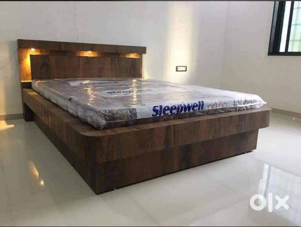 20 years guarantee pure wooden box wala bed