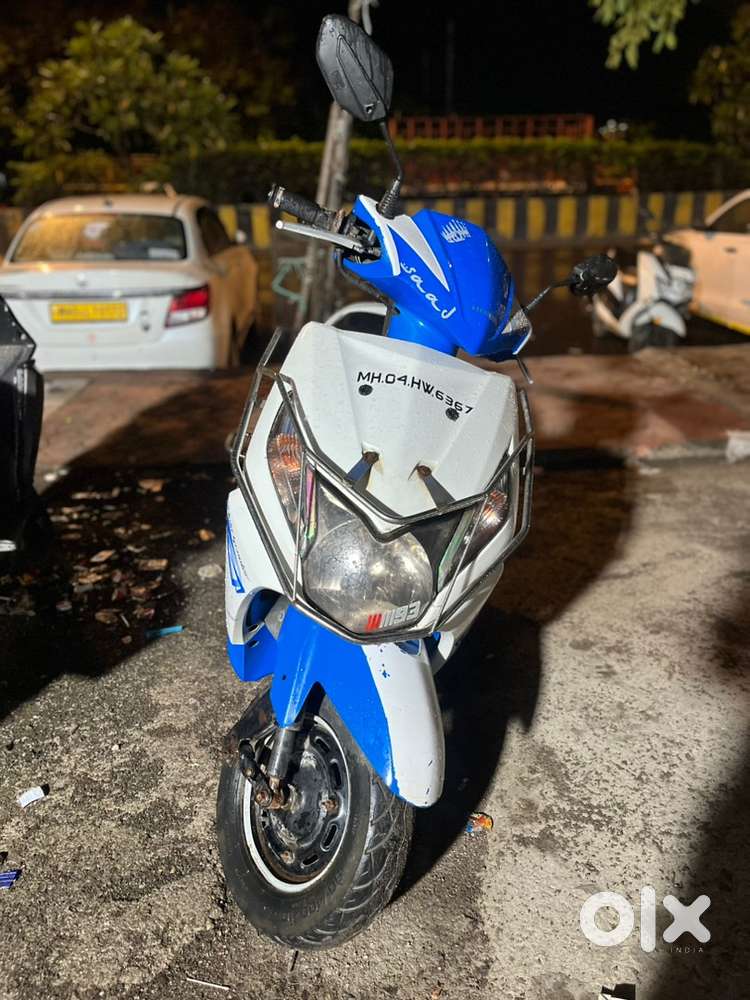 Honda Dio White and Blue Good condition