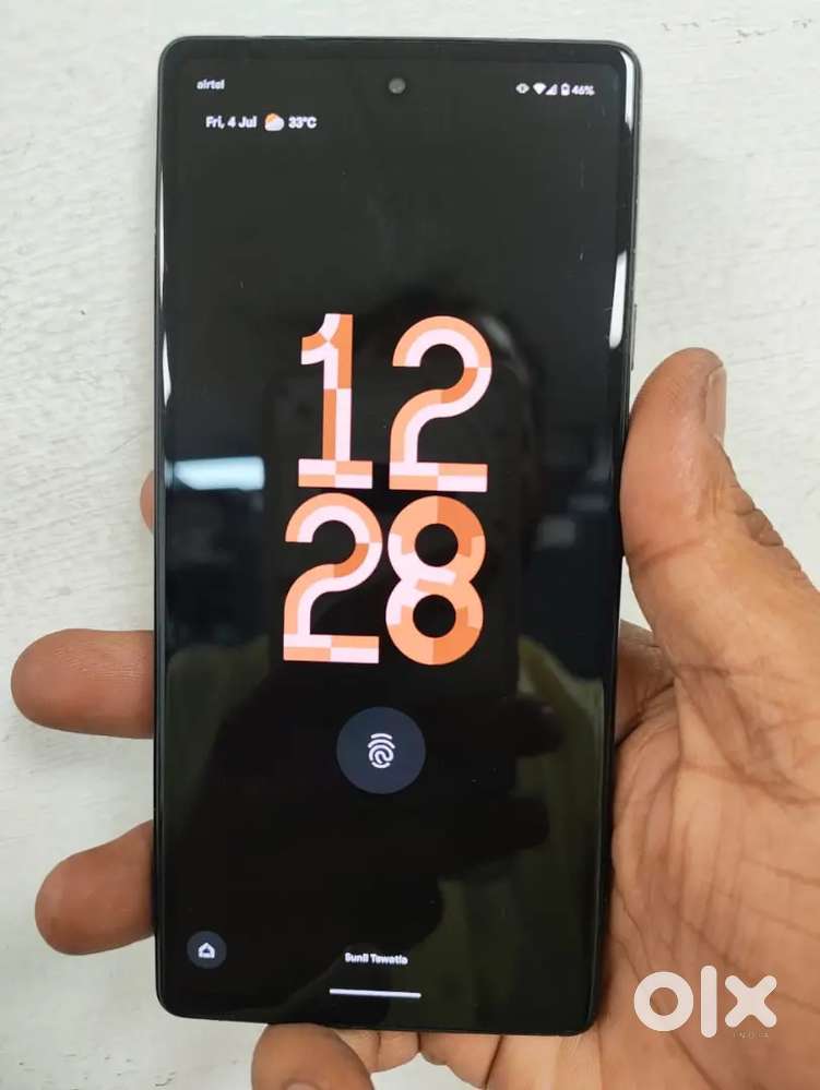 Google pixel 6A 5G   little crack in touch fingerprin working hai