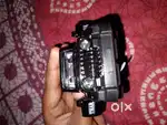 Thar black scale with open doors , push back machine and music light