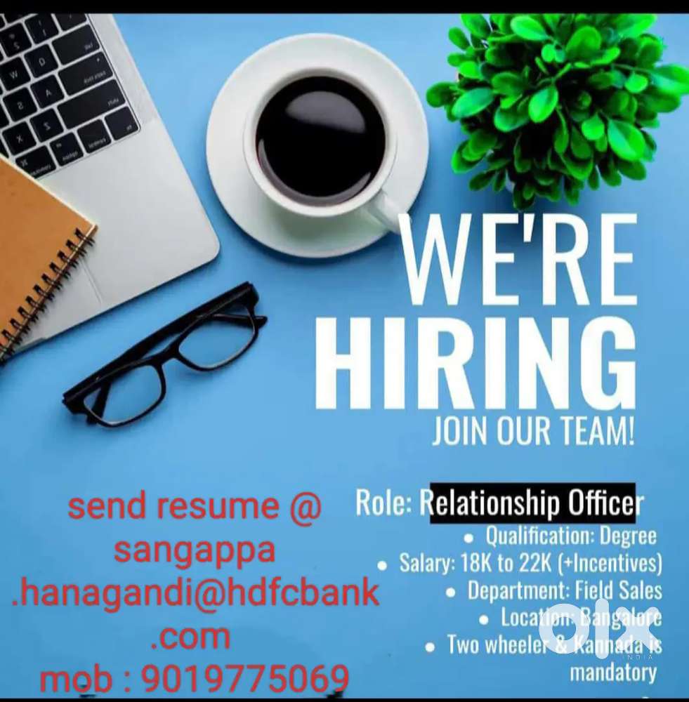 sales officer Role in reputed bank