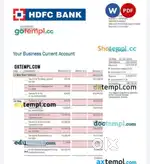HDFC BANK STATEMENT