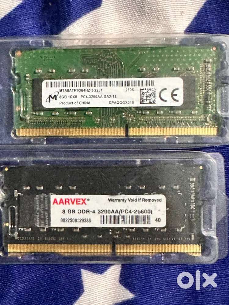 AARVEX 8 Gb Ddr4 + Micron 8 Gb Ddr4