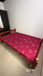 Kurlon Bed with Cot – 2 Years Use, Good Condition – ₹7000