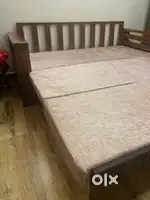 Sofa cum bed with storage space