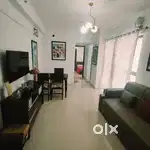 1bhk furnished with french window open view