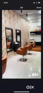 Fully furnished salon sale