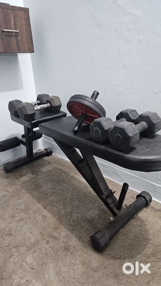 Fitness Bench and Weights for Sale