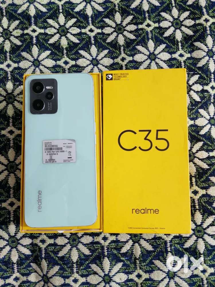 Realme c35 4g  6 :128 GB brand new condition phone with bill box