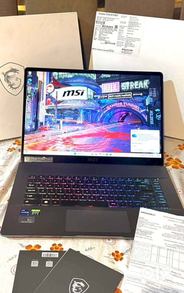i9 11th gen MSI Creator Z16 Gaming Laptop Touch screen laptop