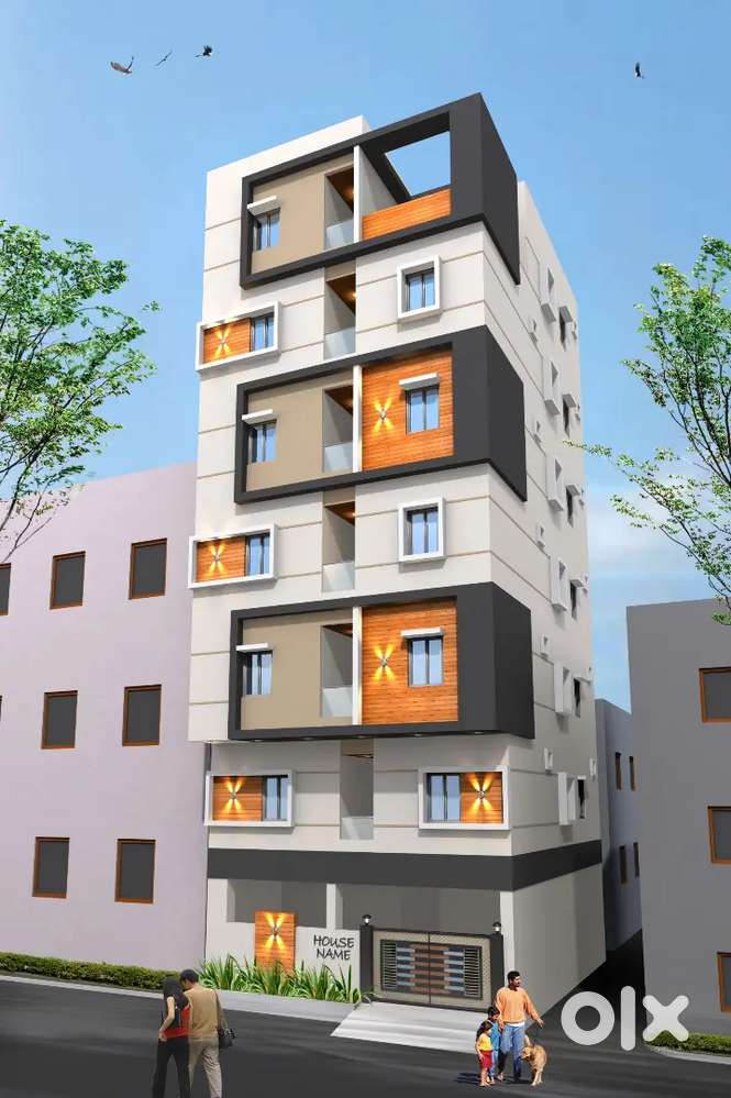 TWO NEW SEMI COMMERCIAL HOSTEL BUILDING FOR SALE GACHIBOWLI 122 SQ.YRD