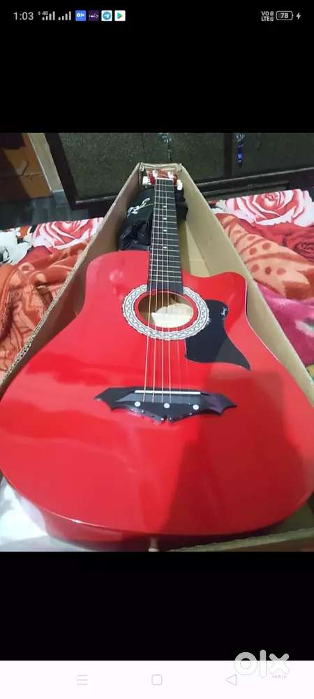 Red guitar