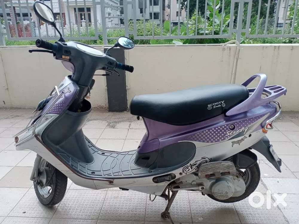TVS pep+ scooty silver purple