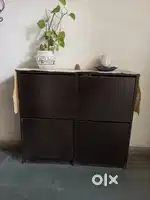 Wooden shoe rack