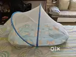 Foldable mosquito net with mattresses pillow