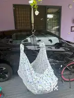 Baby cradle with spring