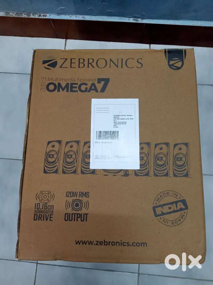 Brand new Zebronics 7.1 home theatre 2 years warranty