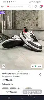 Red tape men shoes