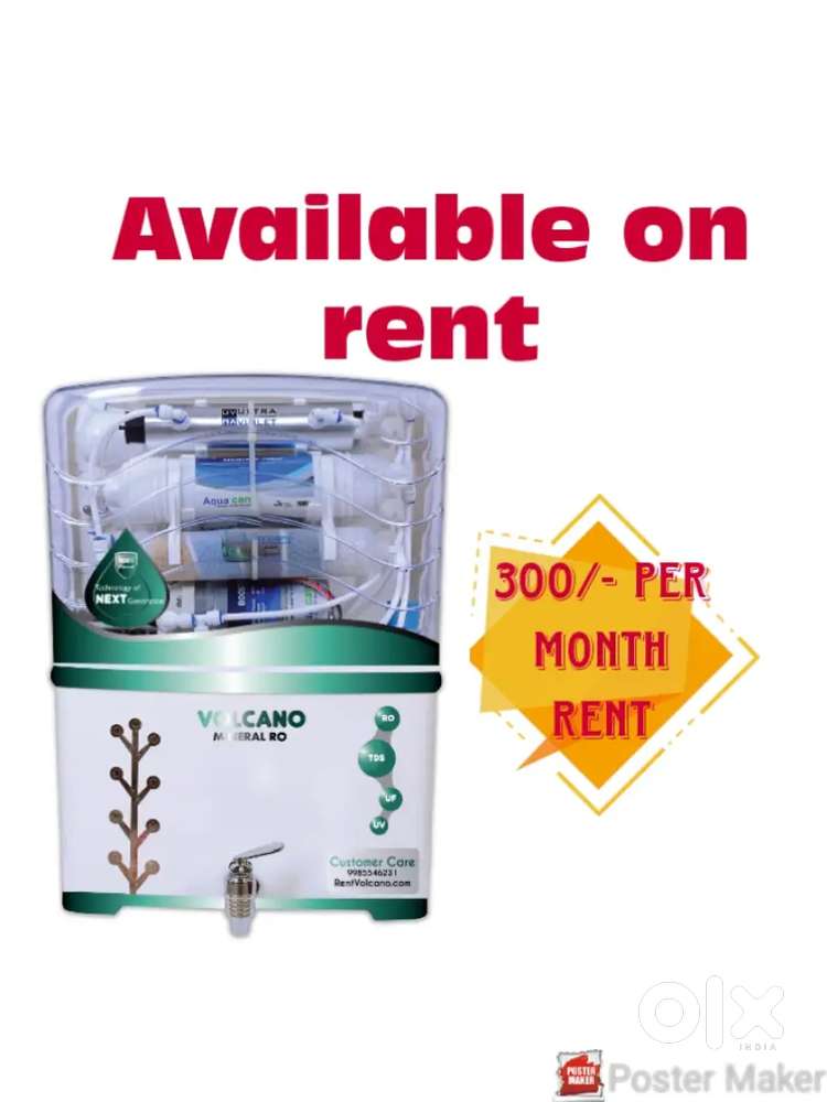 Water purifier machine on rent