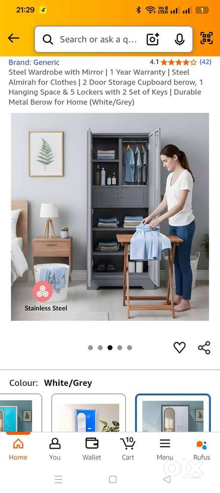 2 Steel Kapat Wardrobe Almirahs