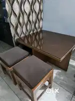 Centre table 4 sitting stool teak Wood
