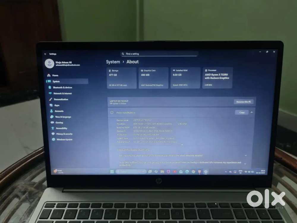 HP  Laptop everything is in mint condition as it is like brand-new.