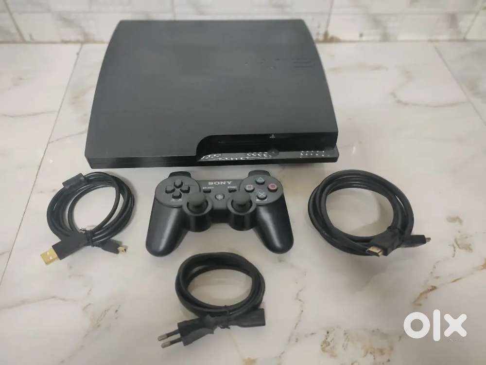 PS3 Slim 500GB with 30 games and 1 controller for 11800